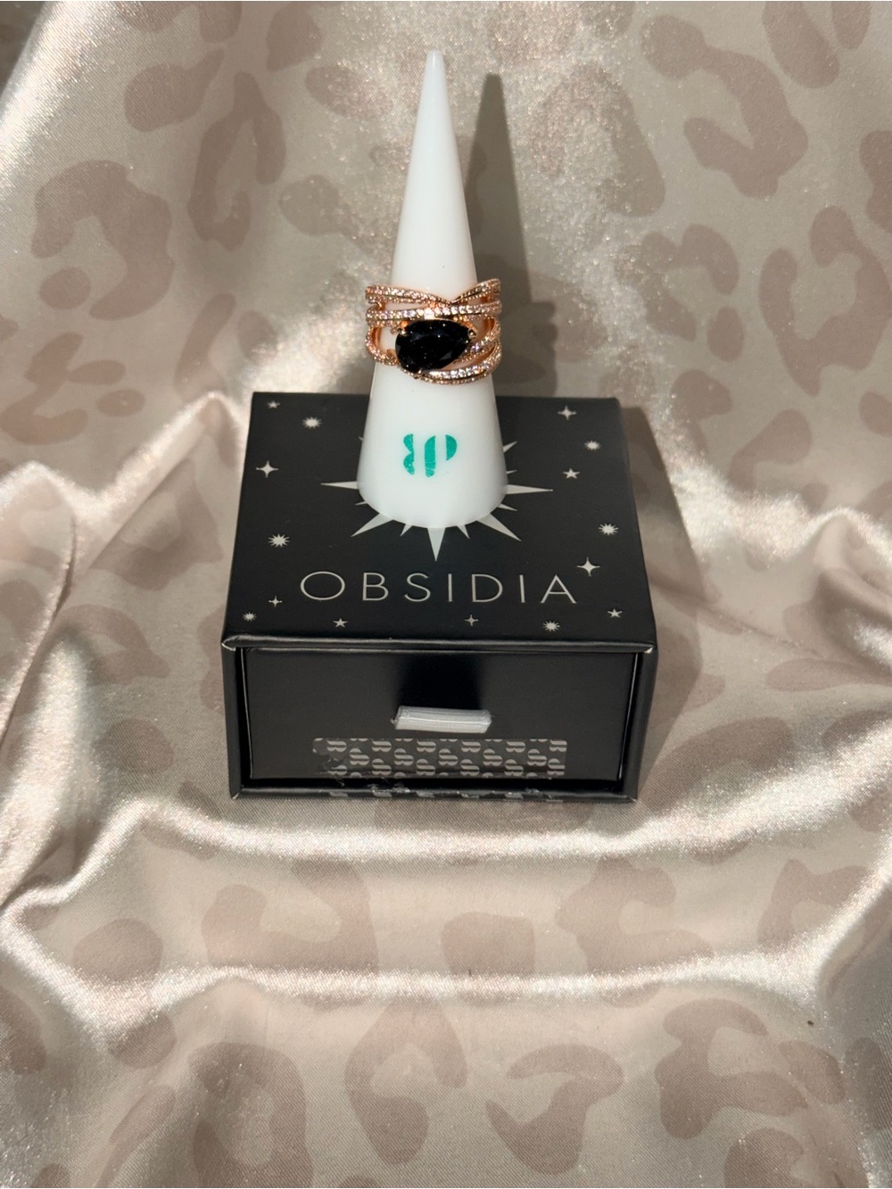 BOMB PARTY | “She Bites Back” Ring - Obsidia